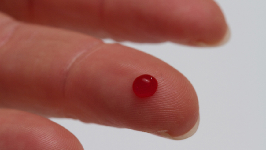 IBTS Blood drop on finger 2022
