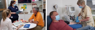 Donor attendants and nurses